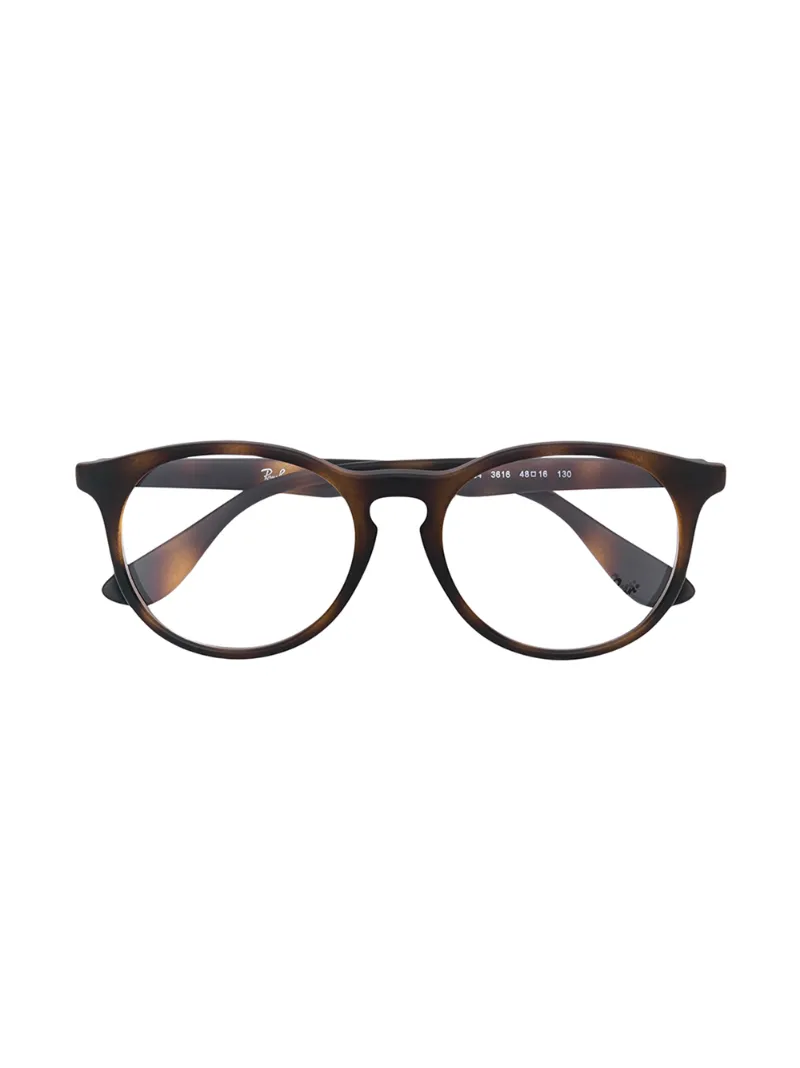 Ray Ban Junior очки в круглой оправе с эффектом черепашьего панциря